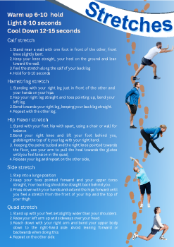 Couch to 3k Stretches summary image